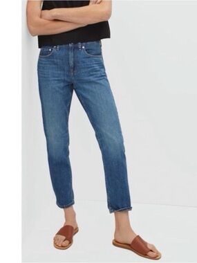 Everlane The Runaround Jean Mid Rise Cropped Dark Blue Ankle Jeans 31R